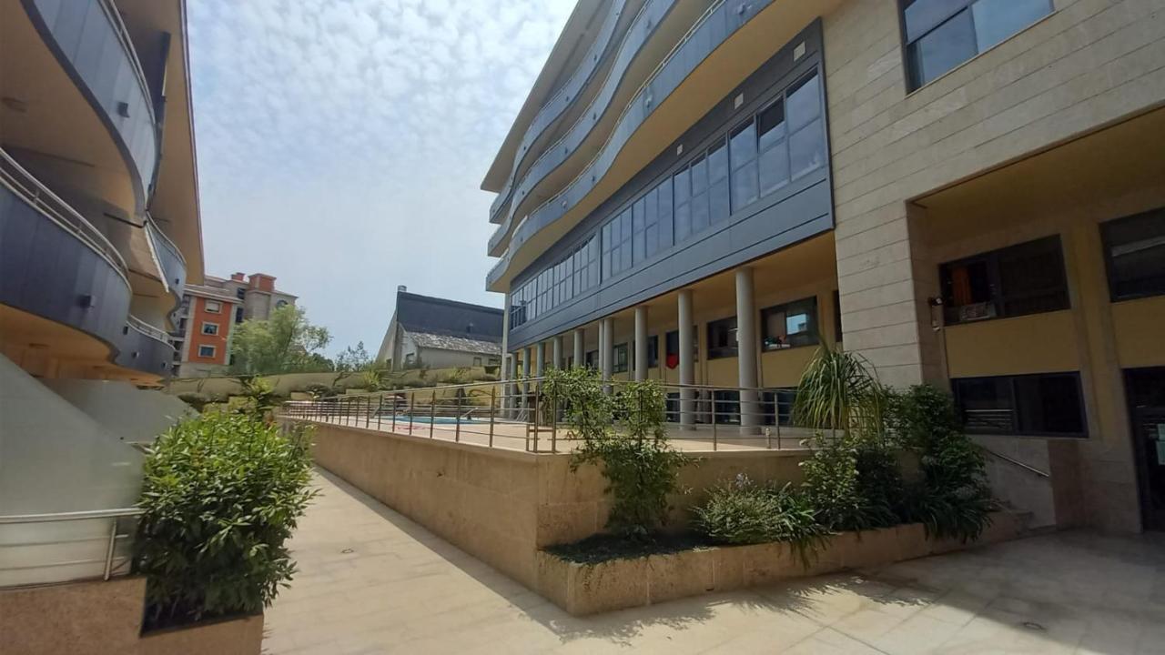 Apartamento En Urbanizacion Con Piscina En Playa De Silgar Sanxenxo Esterno foto