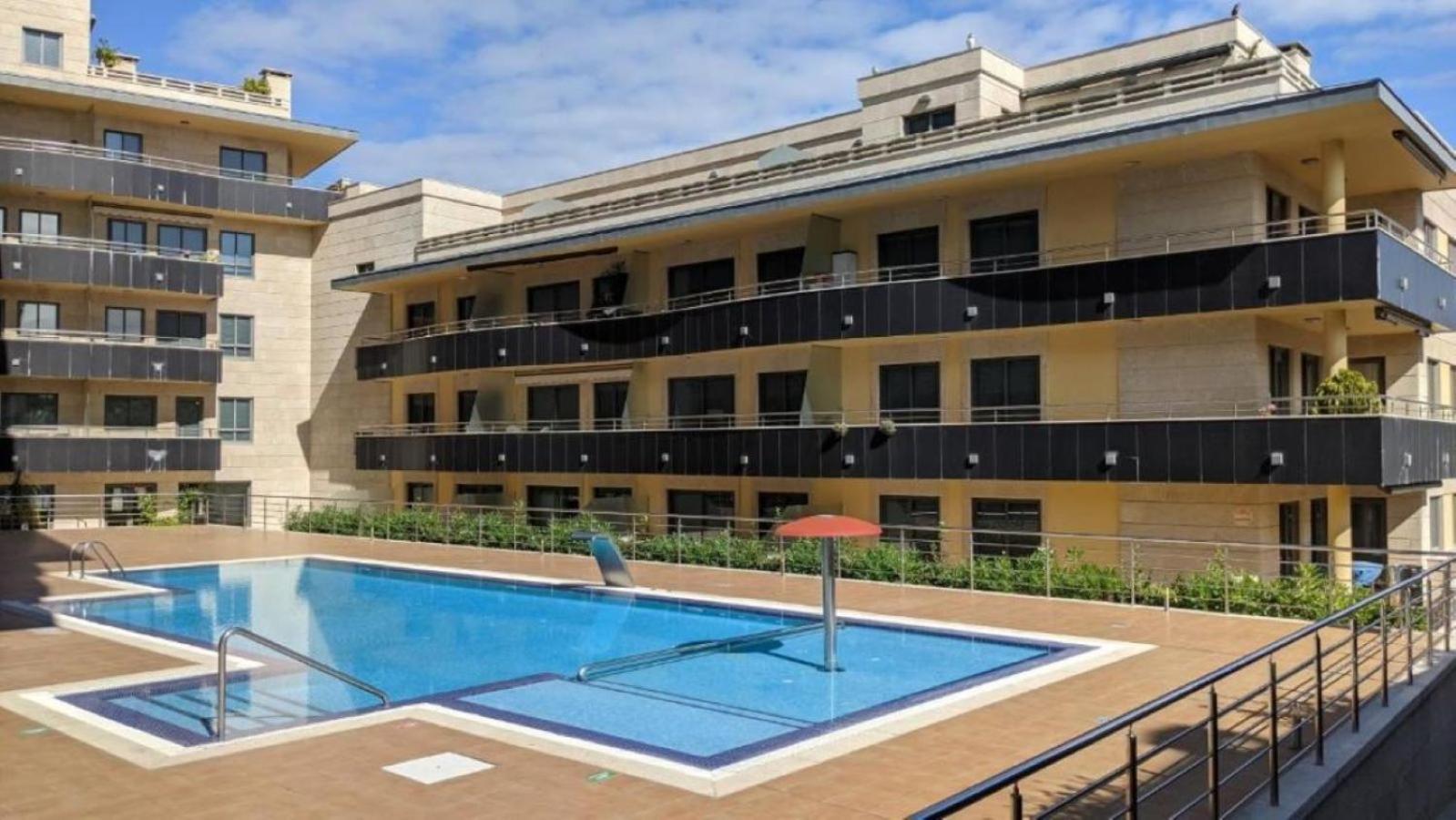 Apartamento En Urbanizacion Con Piscina En Playa De Silgar Sanxenxo Esterno foto